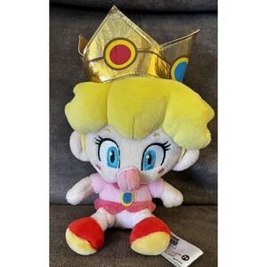 Princess Peach Plush Blowing A Bubble  Nintendo Super Mario‎ 6in
